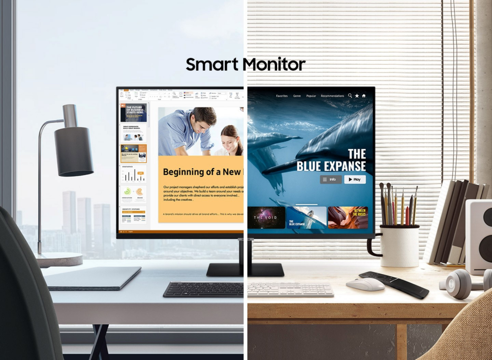 Samsung показала монитор Smart Monitor, объединивший в себе дисплей и телевизор